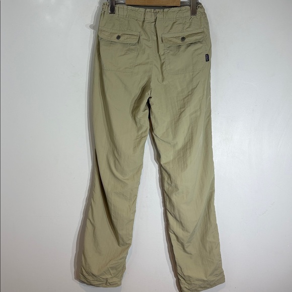 Patagonia Lightweight Drawstring Pants Khaki Elastic Waist Women’s size 10 - Picture 4 of 11